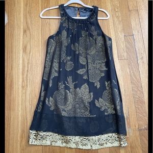 Gorgeous BCBG party dress-silk & sequins accents